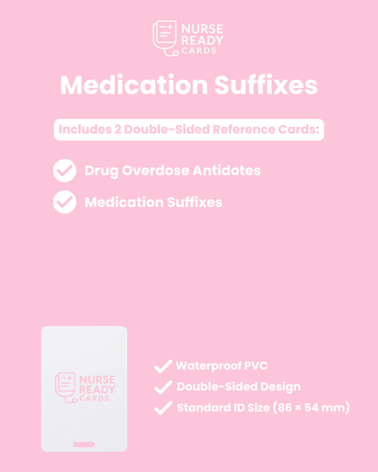 Medication Suffixes Bundle