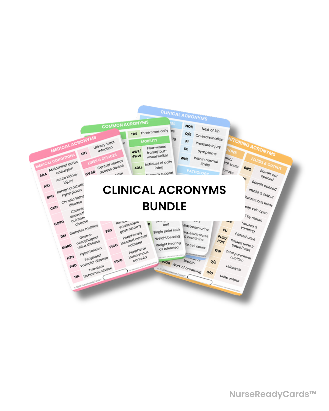 [NEW] Clinical Acronyms Bundle