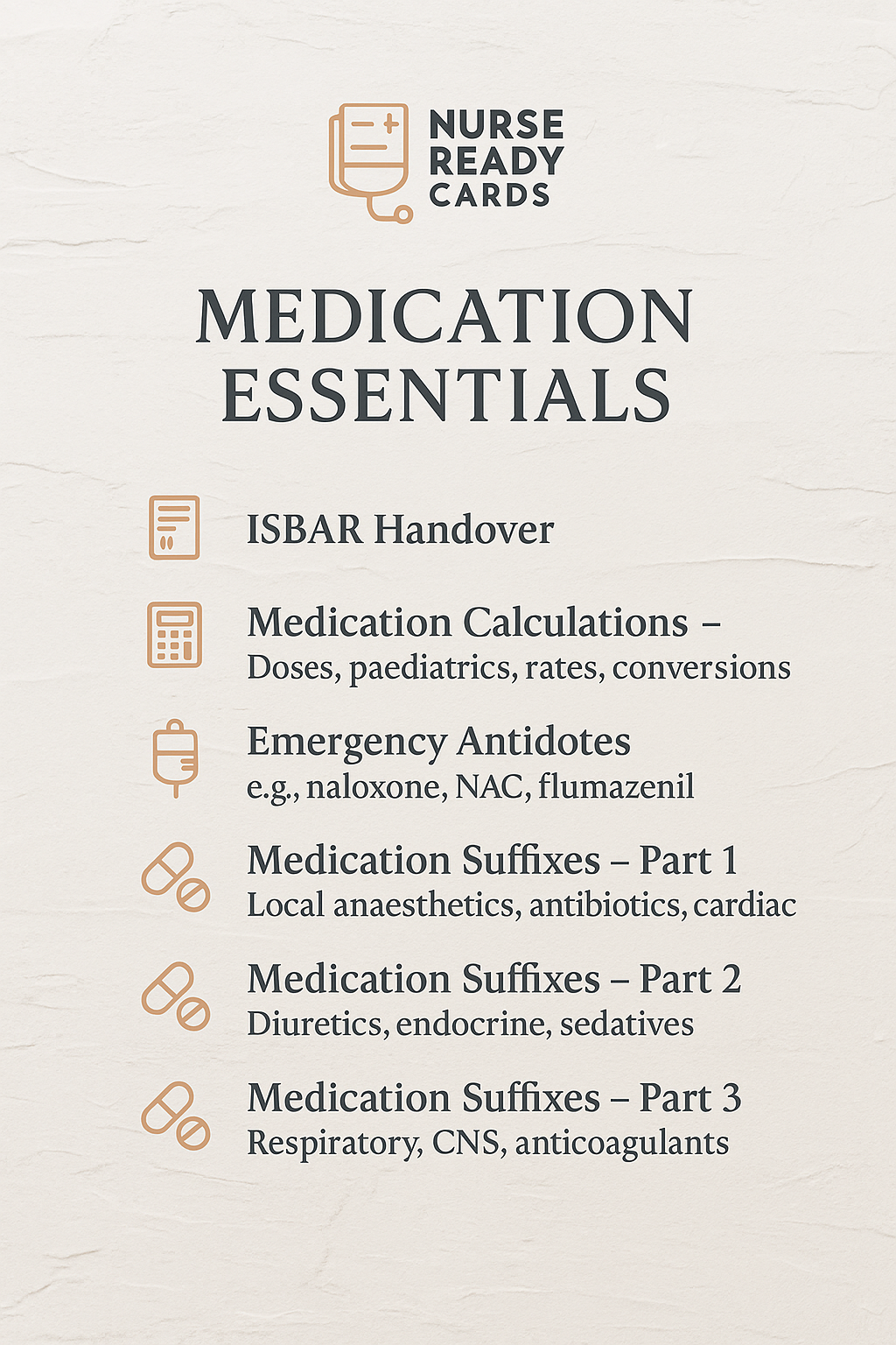 Medication Suffixes Bundle